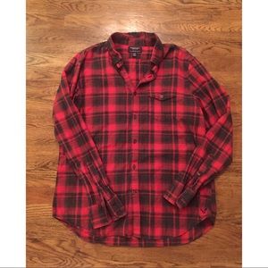 Red American Eagle Cotton Flannel